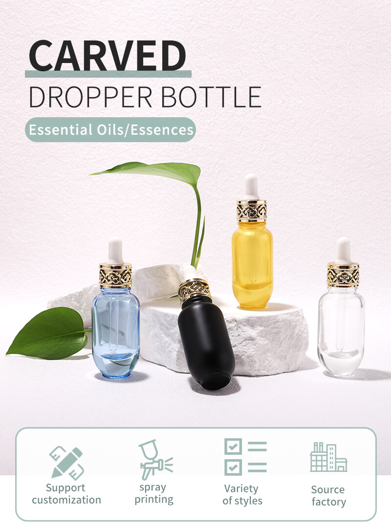 Wholesale new design glass dropper bottle 