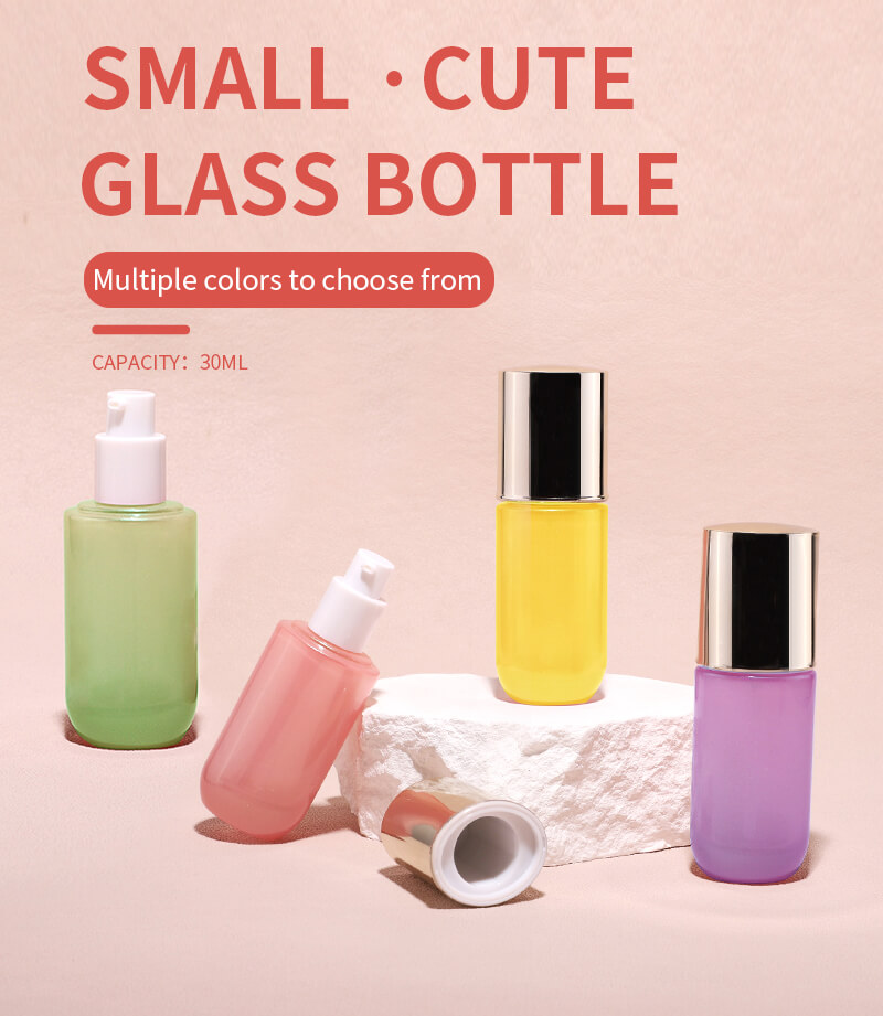 Wholesale glass lotion pump bottle 