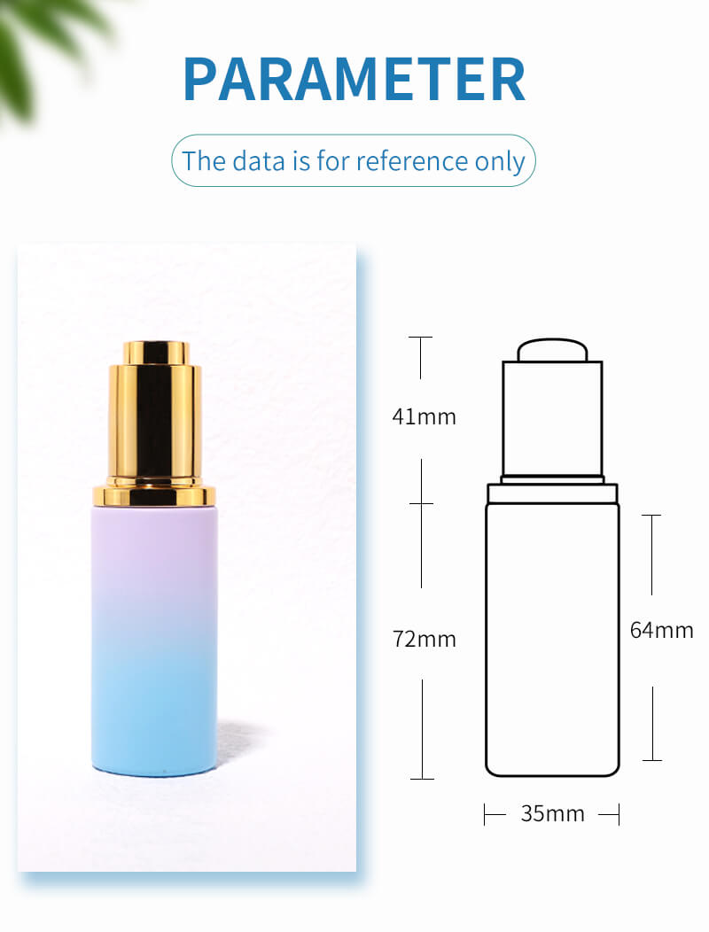 New design cosmetic glass dropper bottle 