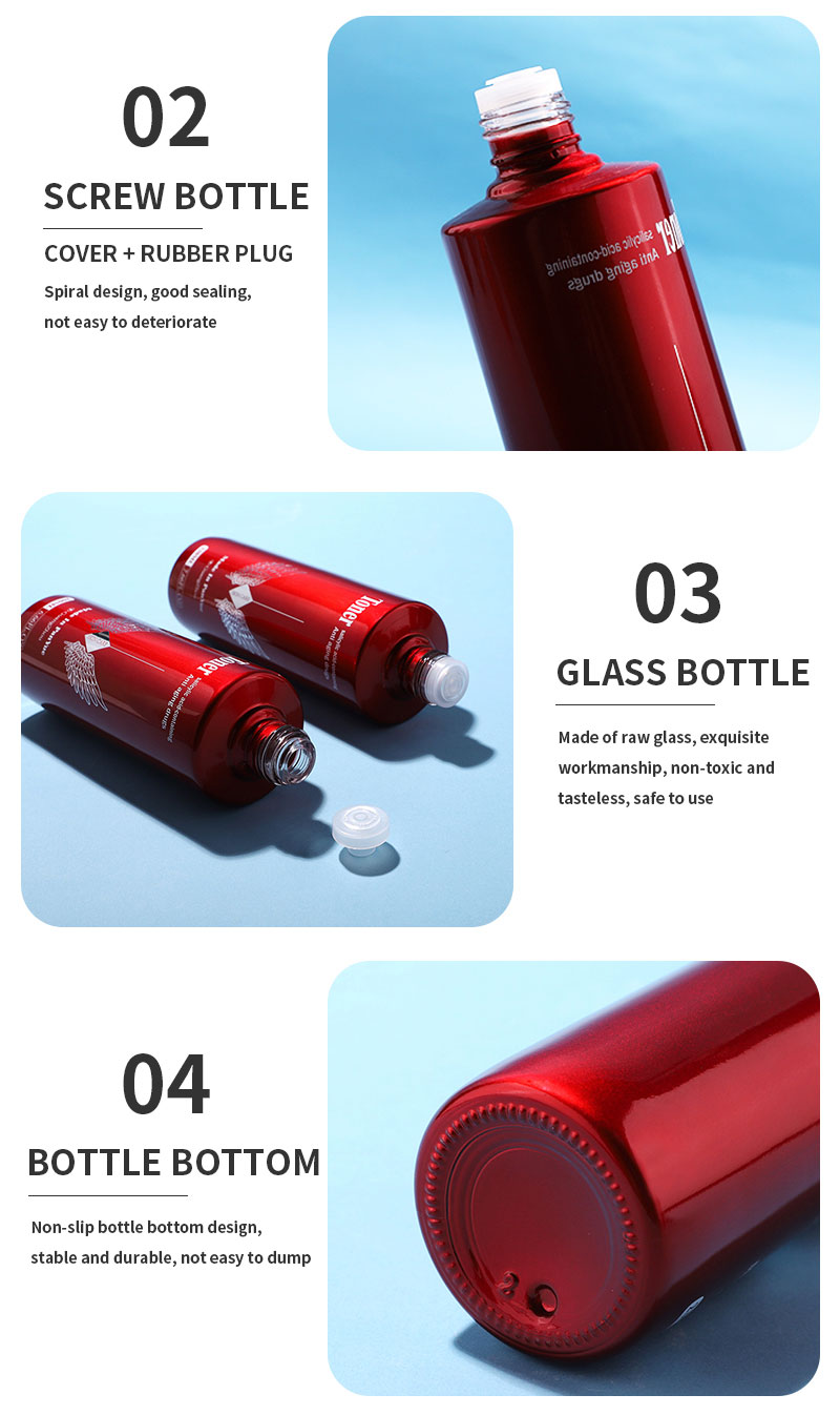 glass skincare bottle
