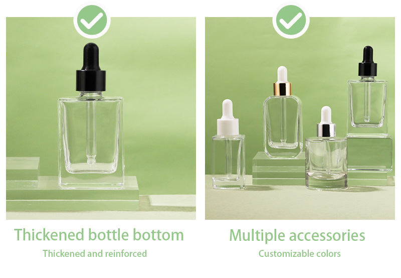 Customized glass skincare bottle packing wholesale