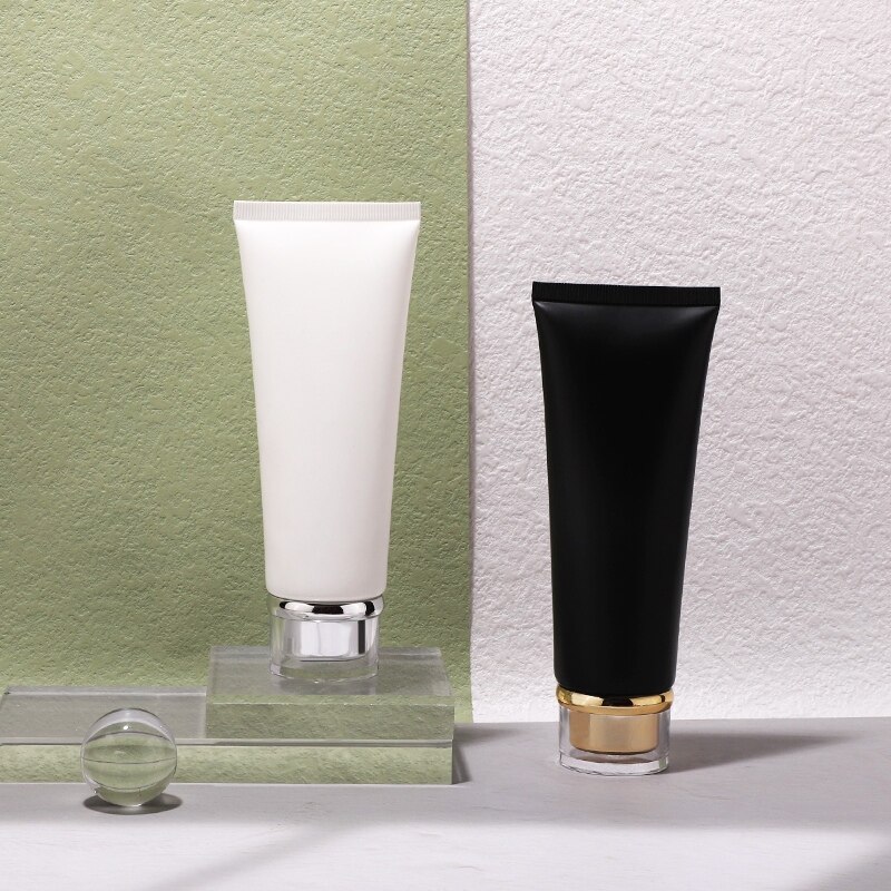 black hand cream soft tube