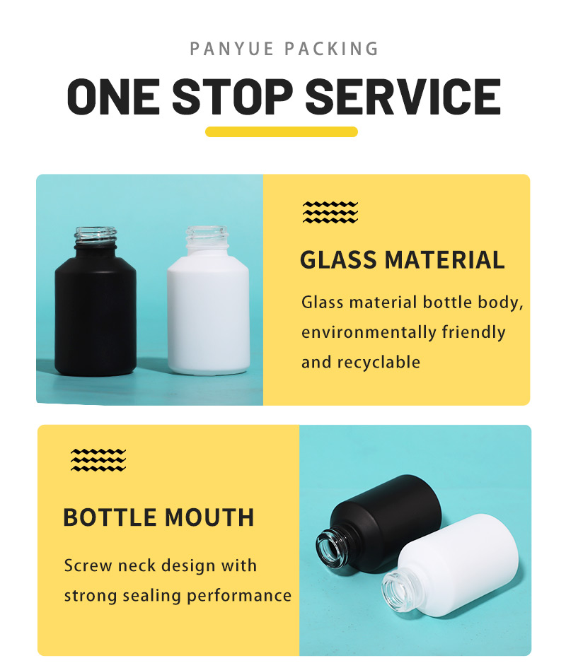 frosted white round glass bottle