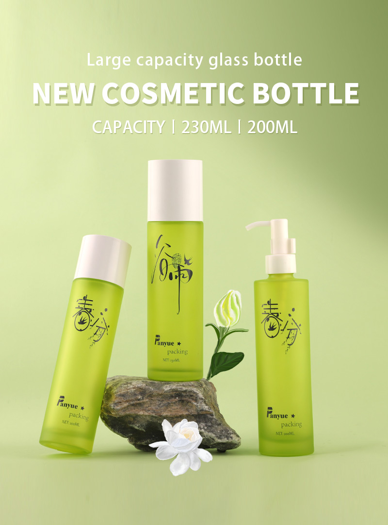 green glass bottle