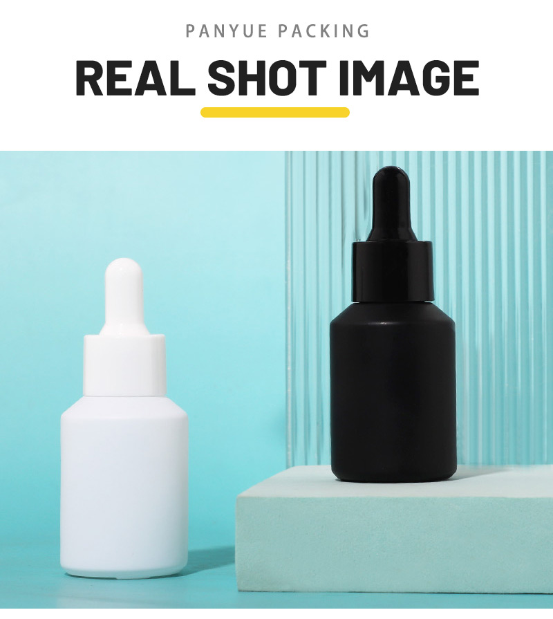  black glass eye dropper bottles