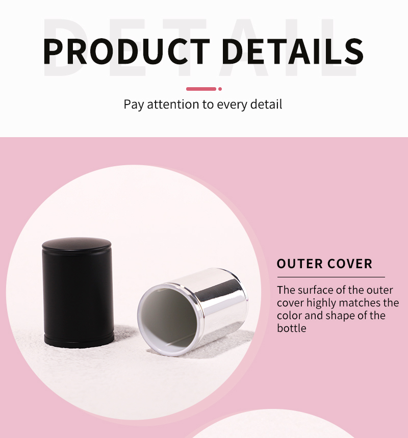 1 OZ pink wholesale glass cosmetic bottles