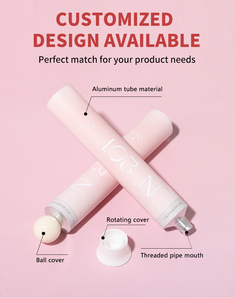 Pink Collapsible Empty Tubes