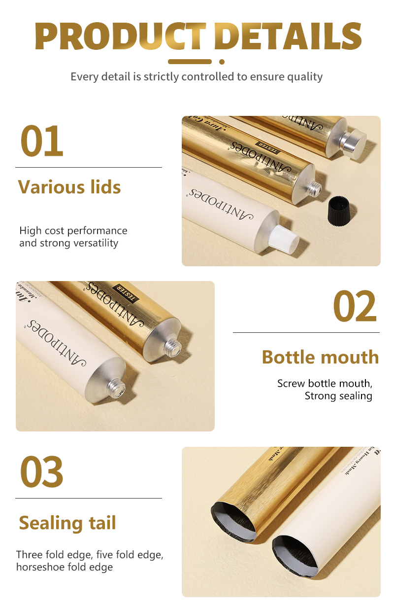 Aluminum Hand Cream Soft Tubes
