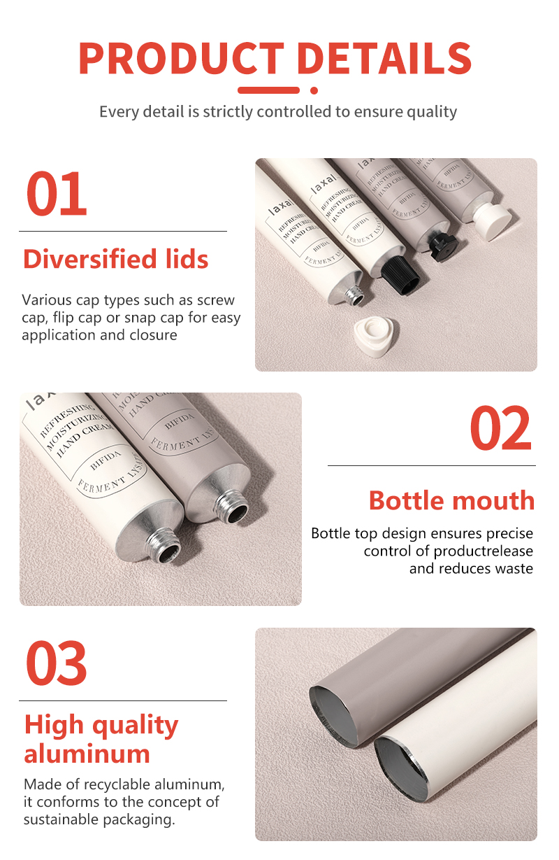 Aluminum Tube For Cosmetic Cream 
