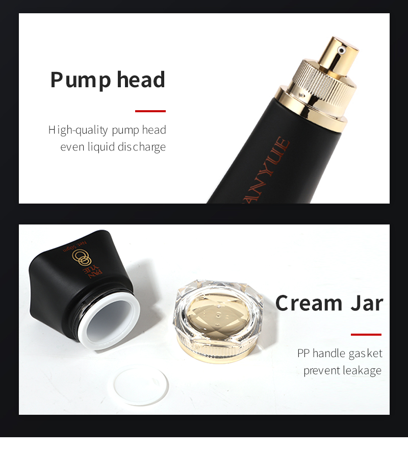 Frosted Glass Cosmetic Packaging Set