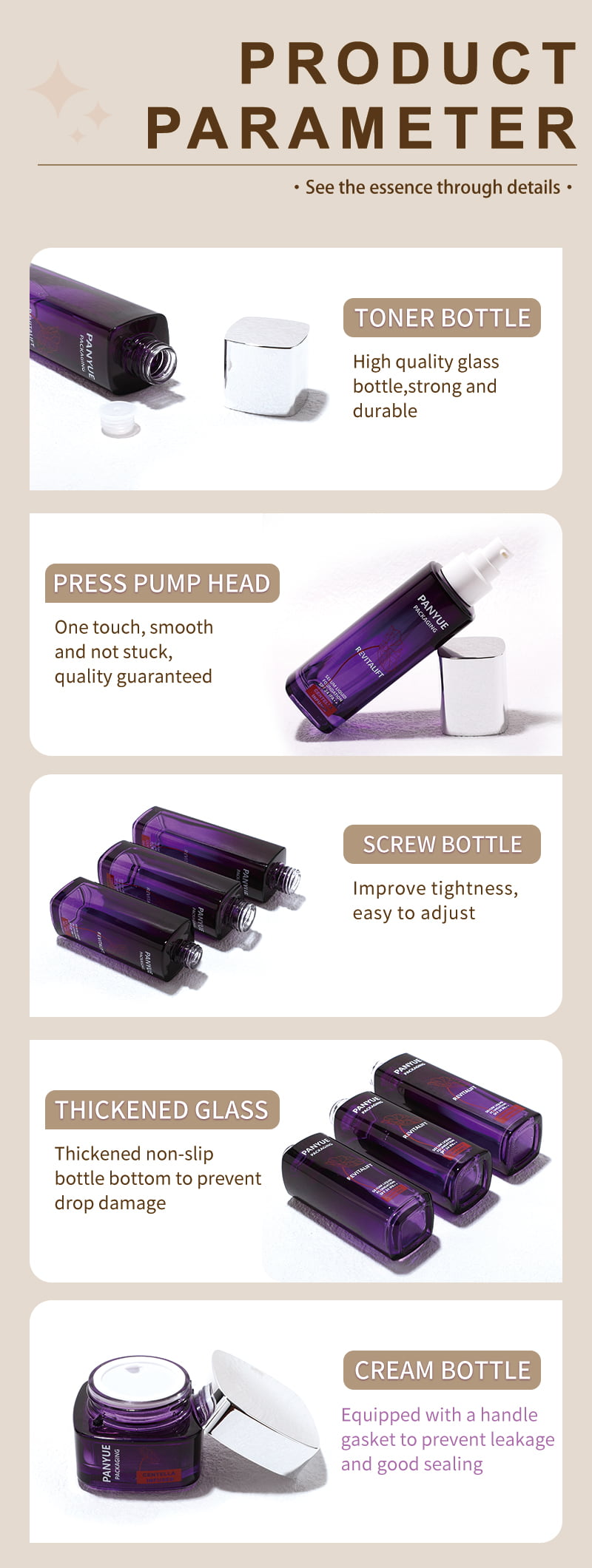 Square Gradient Colorful Pump Bottle