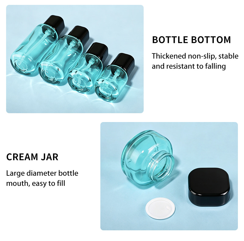 Square Round Cream Jar Cosmetic Packaging