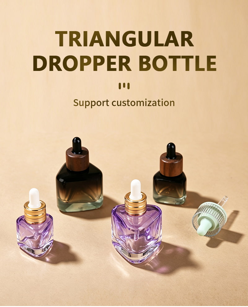 Triangular Glass Dropper Bottle 30ml