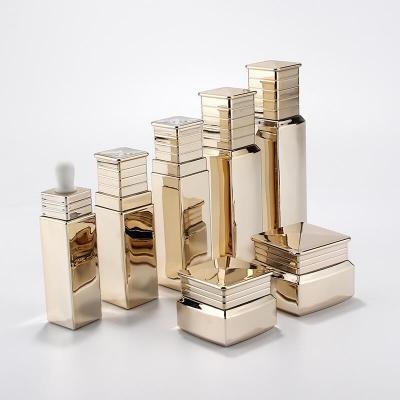 Special square glass bottle set for cosmetic