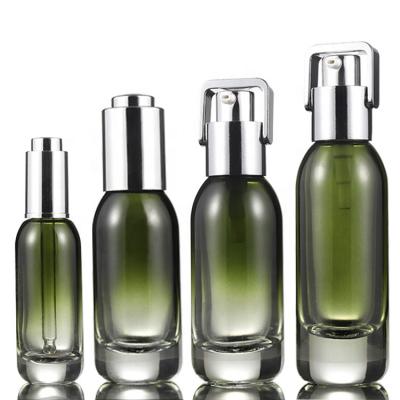 Cosmetic custom essential oil glass dropper pump bottles