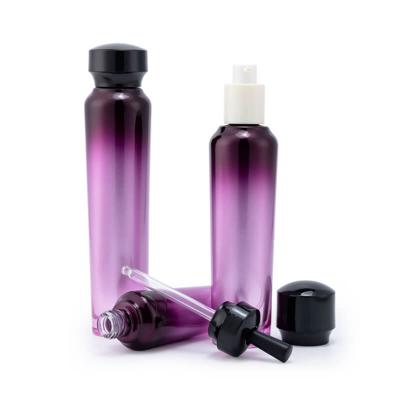 Exclusive custom purple Makeup Cosmetics Bottle set