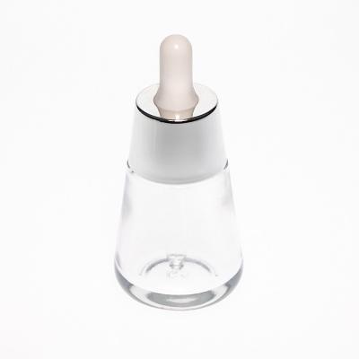 Cosmetic frosted essential oil serum glass dropper bottles