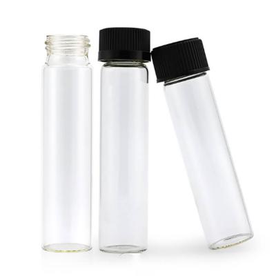 Custom any size glass tube with screw top cap