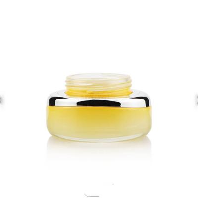 Portable Refillable glass Cosmetic jar Makeup Face Cream