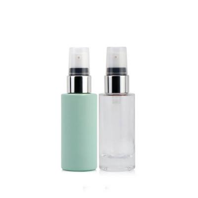 Color frosted tall thin glass dropper cosmetic bottle