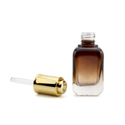 Square Glass Dropper Bottle With Push Dropper