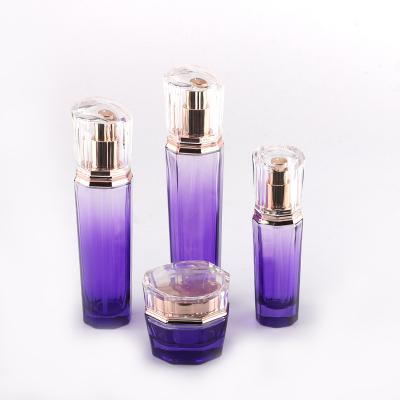 Luxury cosmetic skincare glass bottle jars