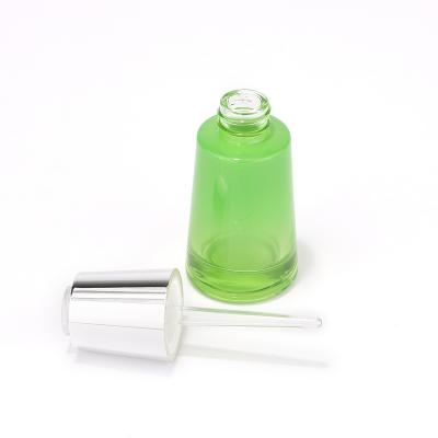 Round Glass Bottle with press push custom dropper