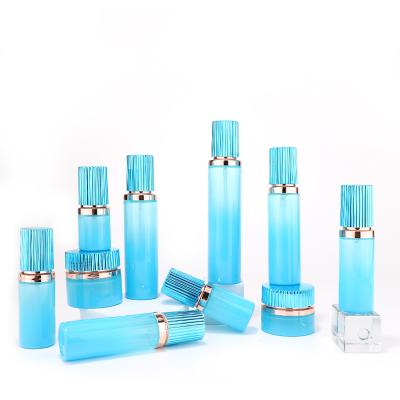 Skincare custom glass bottle set for packaging