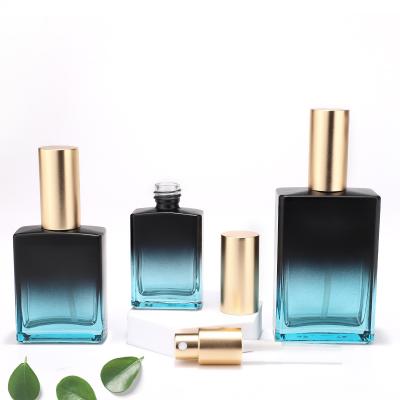 Luxury square perfume glass bottle