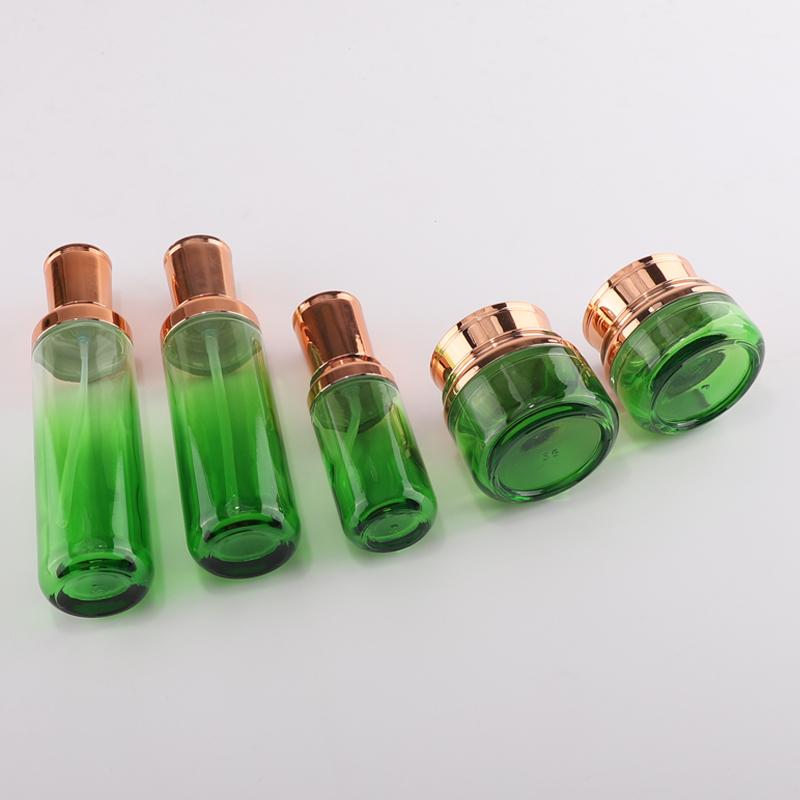Lotion pump bottle and jar