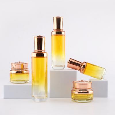 Luxury skincare glass bottle jar