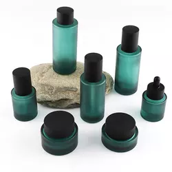 Luxury skincare glass bottles jars