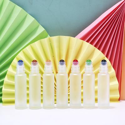 Colored glass roller bottle