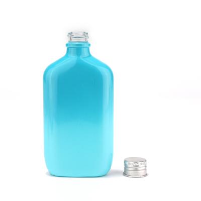 New design custom color glass bottle with spray pump for cosmetic