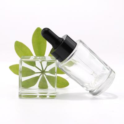 30ml 50ml clear glass dropper bottle