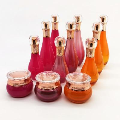 Custom color bowling ball shaped cosmetic bottle jar