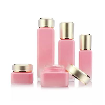 Cosmetic glass bottle set