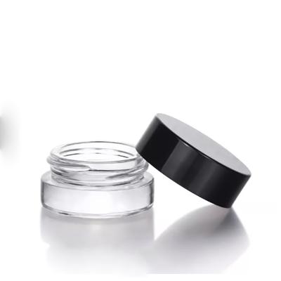 Custom Color Logo 3g 5g Glass Jar for eye cream