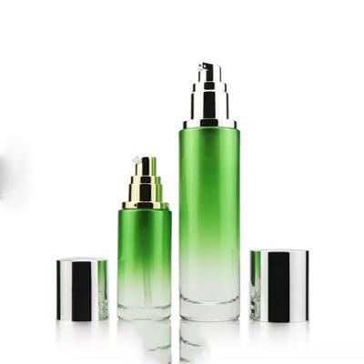 luxury empty cosmetic round glass bottle for serum
