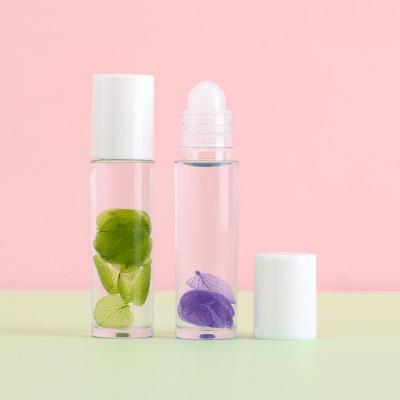 5ml 10ml matte clear glass roller bottle