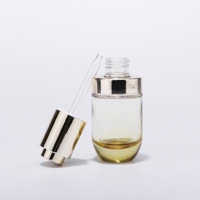 Factory prices round clear glass serum bottle for packaging
