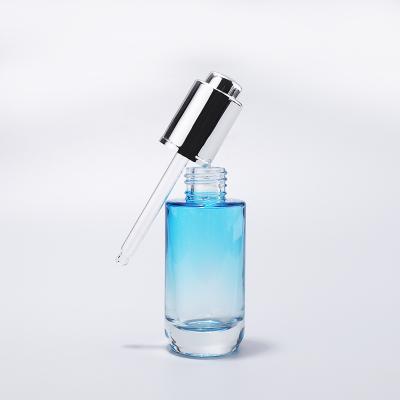 New design 30ml aluminum pump glass bottle
