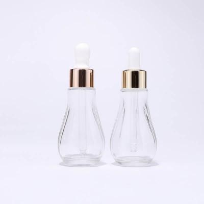 Empty skincare glass bottle packing