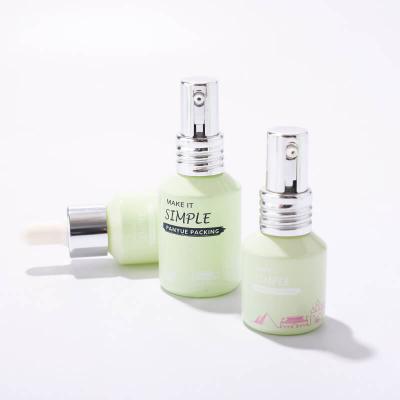 Luxury slant cosmetic packaging lotion pump for body cream skincare serum glass spray bottle