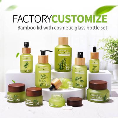 Cosmetic glass bottle set