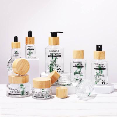 Wholesale glass bottle set coametic packing