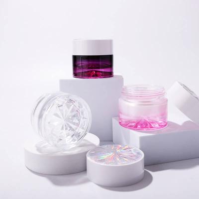 Luxury skincare cosmetic glass jar