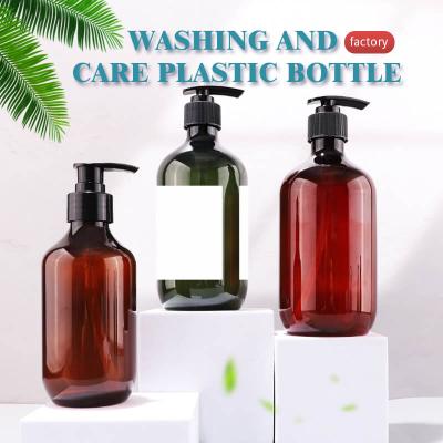 Plastic shampoo bottle for packaging