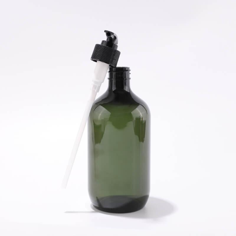 Plastic shampoo bottle for packaging