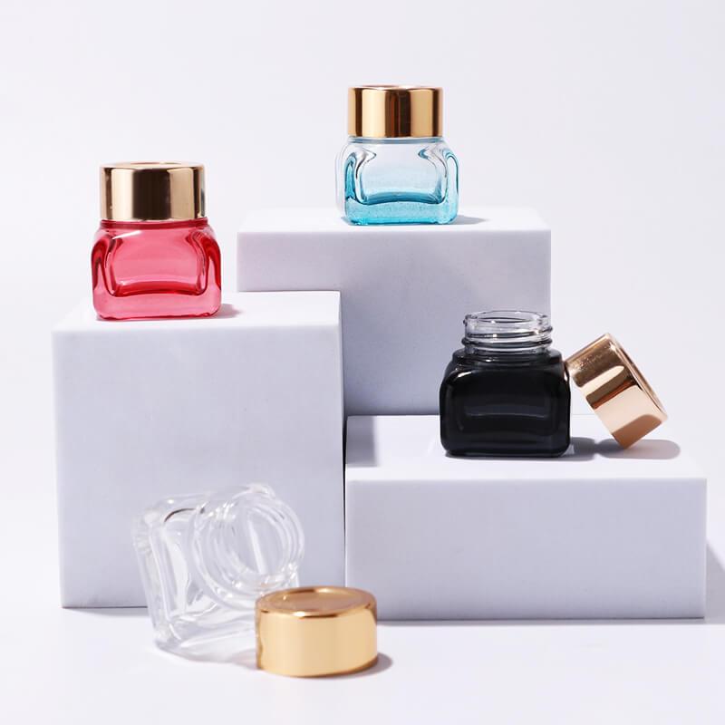 Luxury skincare cosmetic glass jar